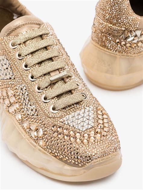 jimmy choo diamond crystal sneakers.